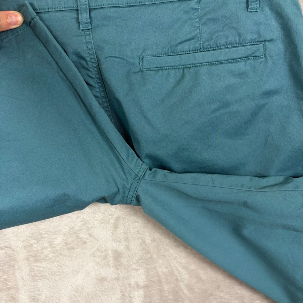 Hurley Chino Shorts Mens 38 Teal Blue Twill Cotton Blend Summer Casual Coastal - Picture 9 of 13